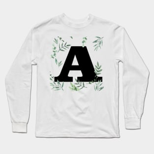 Letter A Long Sleeve T-Shirt